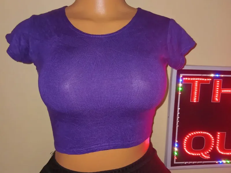 Blue croptop