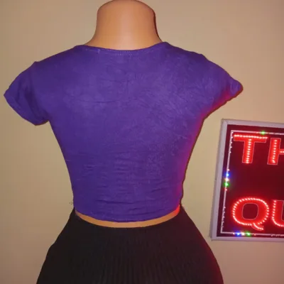 Blue croptop