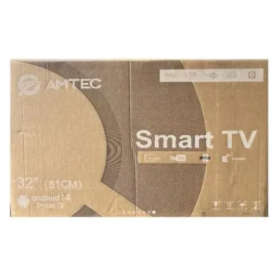 Amtec 32R1S, 32″ Inch Frameless Android LED Smart TV with Bluetooth (1YR WRTY)