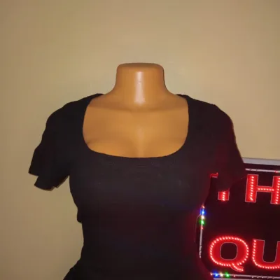 Black crop Top