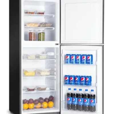 VON VRT-195DRHS Double Door Direct Cool Fridge – 195L, Dark Silver (1YR WRTY)