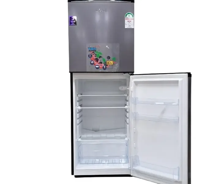 VON VRT-195DRHS Double Door Direct Cool Fridge – 195L, Dark Silver (1YR WRTY)