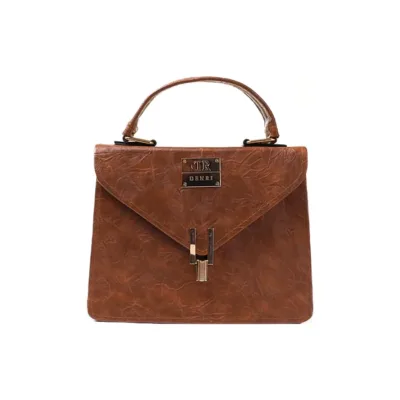 Denri Aurora Handbag | Mini Shoulder & Sling bag | Hand-stitched Leather, Metal Lock Stitch