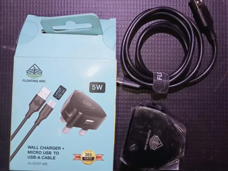 Generic 1.0A Wall Charger with Micro-USB Cable Kit (Model: FA-KIT07-MB)