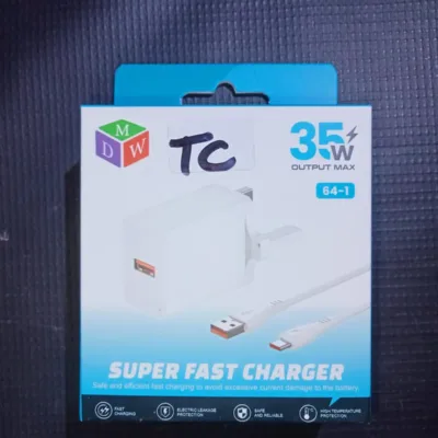 Generic MDW Fast Wall Charger Set (UK Plug Type with USB Cable)