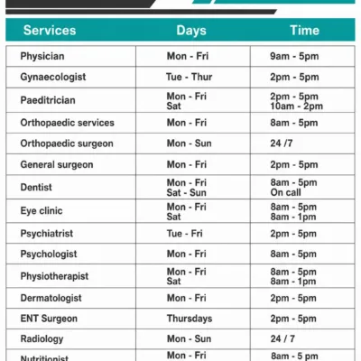Oasis Health Services & Patient Information.