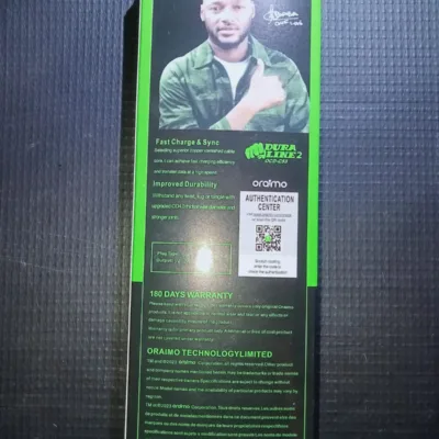 Oraimo Firefly 2 Wall Charger Pack (Model: OCW-U65S / AniFast)