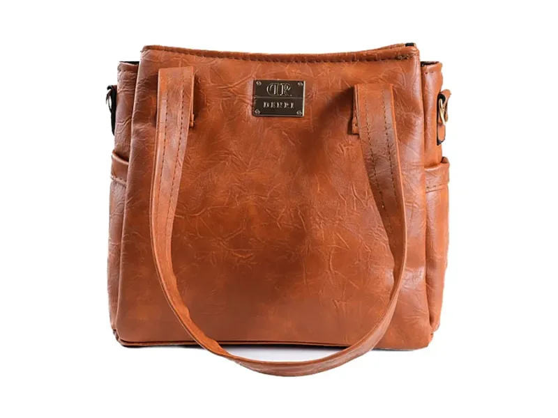 Denri Cathy Handbag | Tote-Shoulder Bag | Vegan Leather with Ankara Fabric