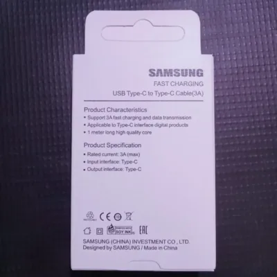 Samsung USB Type-C to Type-C Fast Charging Cable (3A)