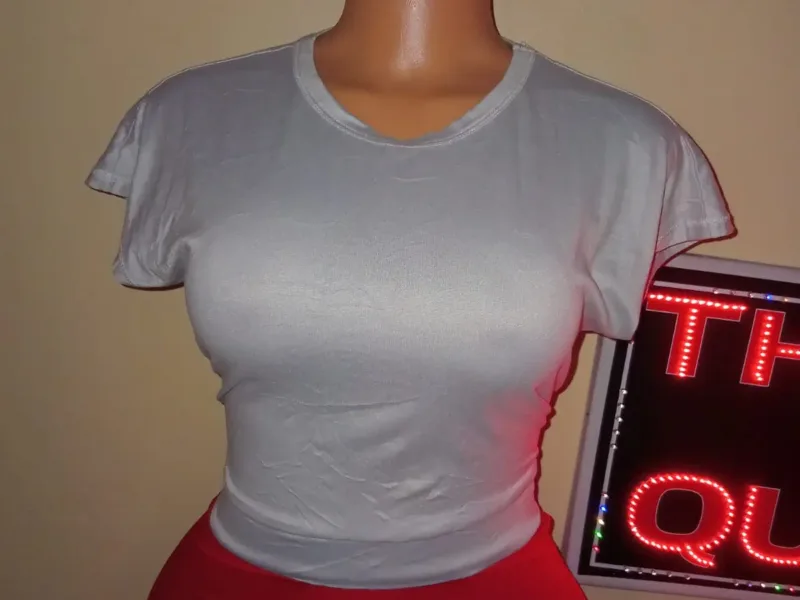 Grey Crop T-Shirt