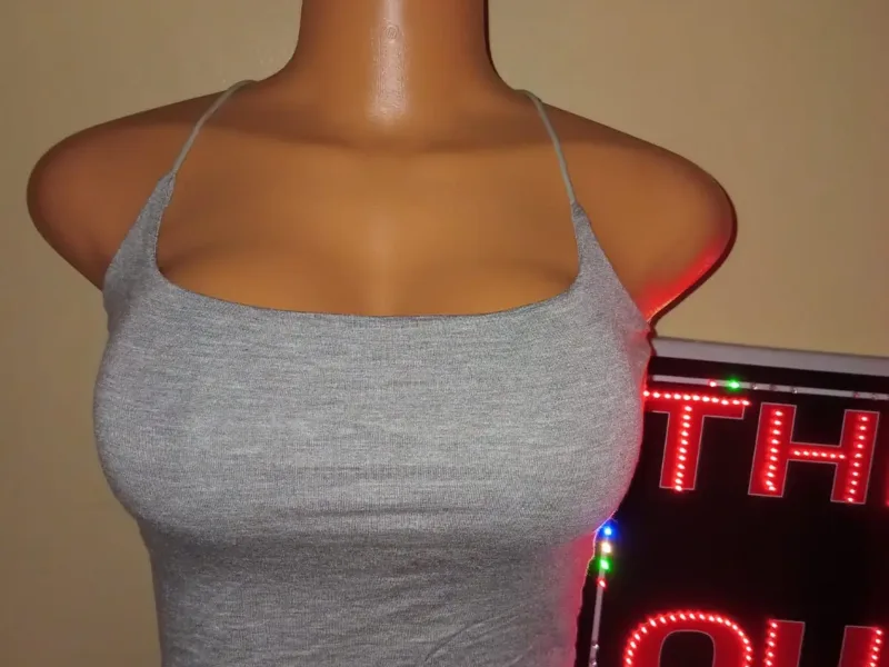Grey Cami Crop Top