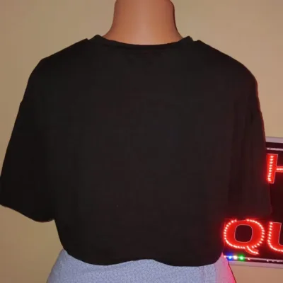 Graphic Oversized Buggy Crop Top