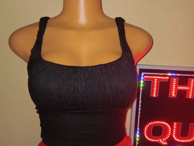 Classic Black Fitted Tank Top