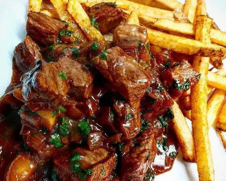 Delicious Fries with Beef