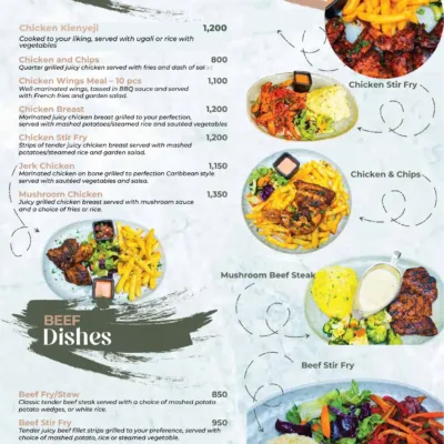 Our Comprehensive Menu Part 1