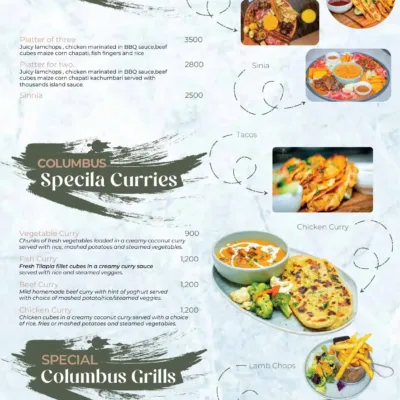 Our Comprehensive Menu Part 1