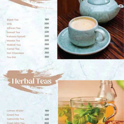 Our comprehensive Menu Part 2