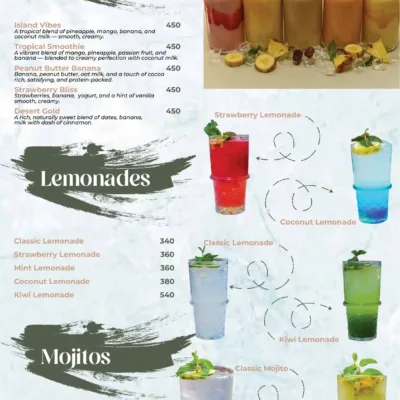 Our comprehensive Menu Part 2