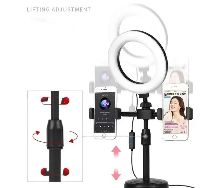 6” Multifunctional Desktop Ring Light Stand