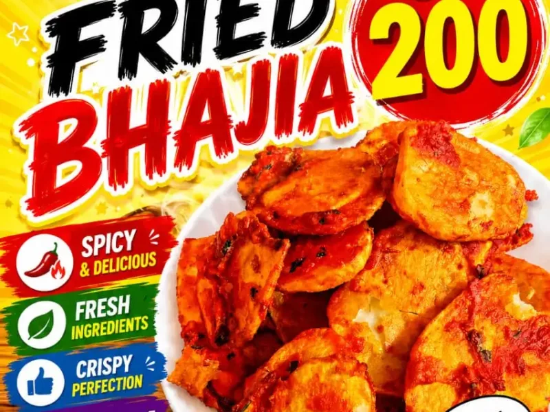 Hot, Crispy Fried Bhajia