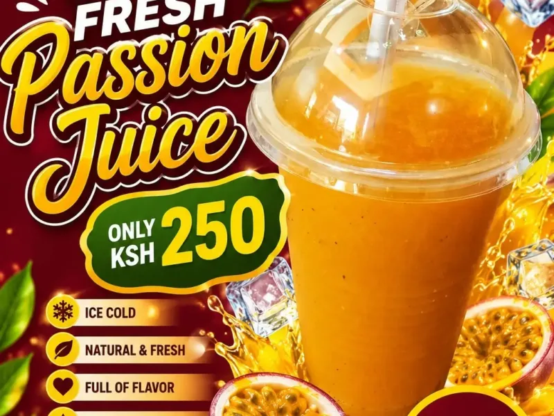 Cold and Fresh Passion Juice